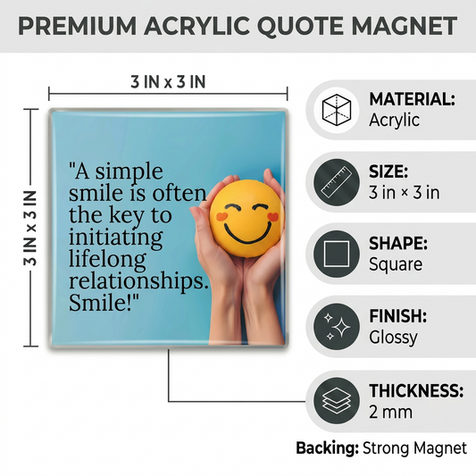 Picnuid Acrylic Picture Magnet | Style 0057m