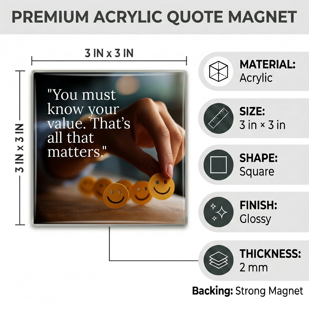 Picnuid Acrylic Picture Magnet | Style 0261m
