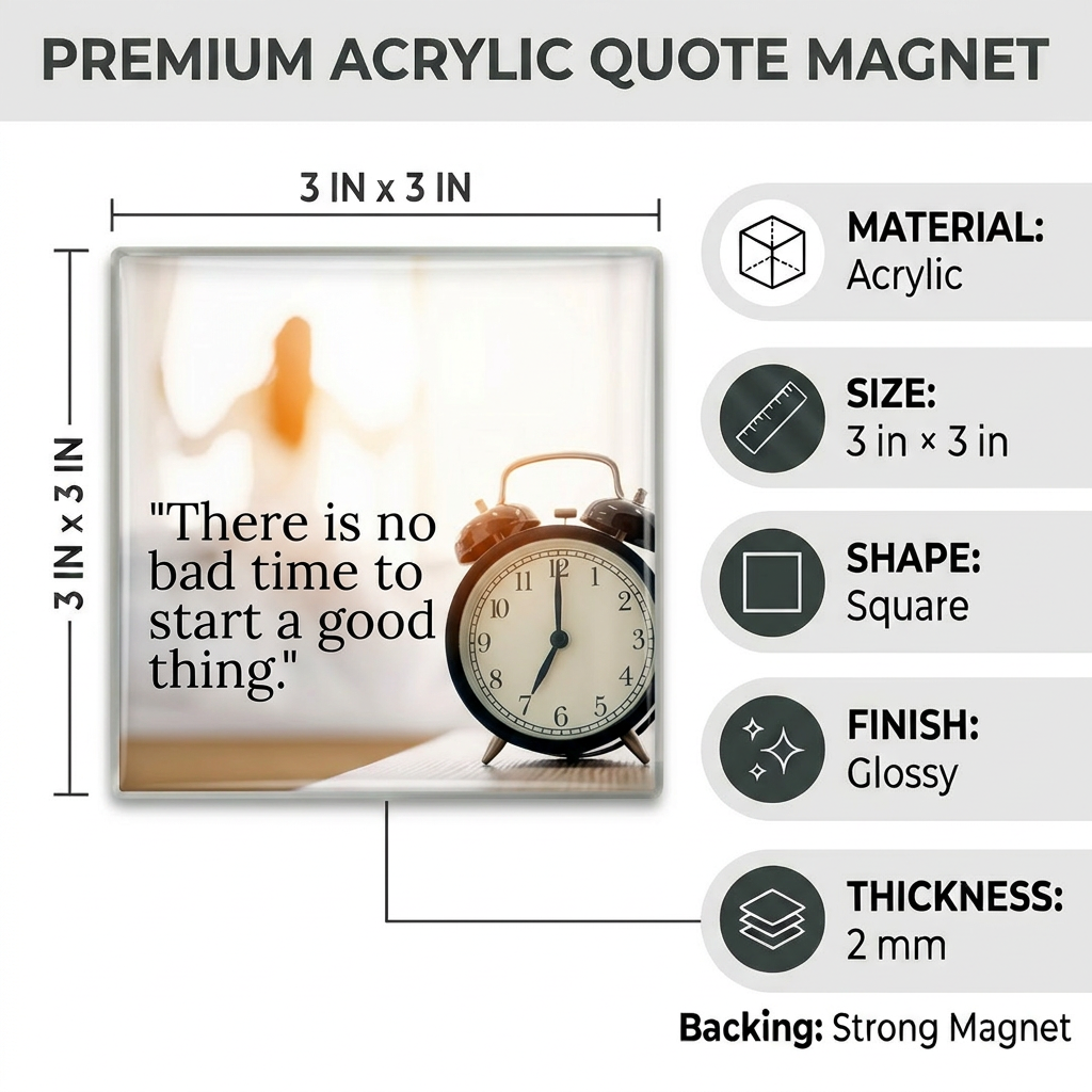Picnuid Acrylic Picture Magnet | Style 0048m