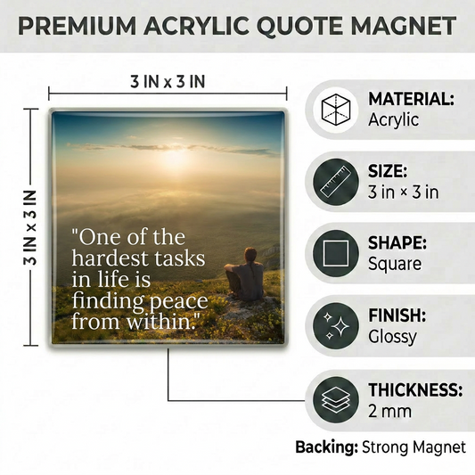 Picnuid Acrylic Picture Magnet | Style 0314m