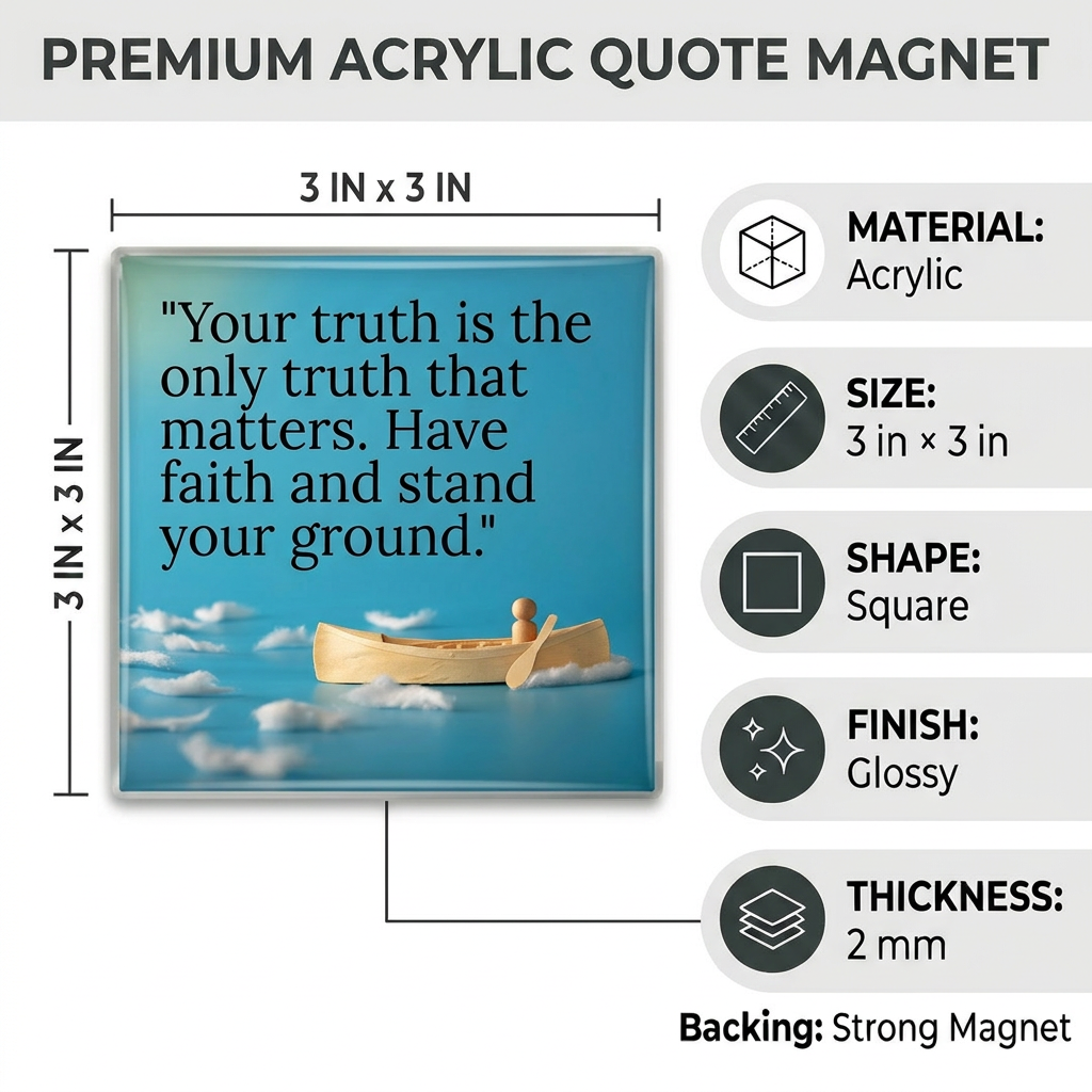 Picnuid Acrylic Picture Magnet | Style 0316m