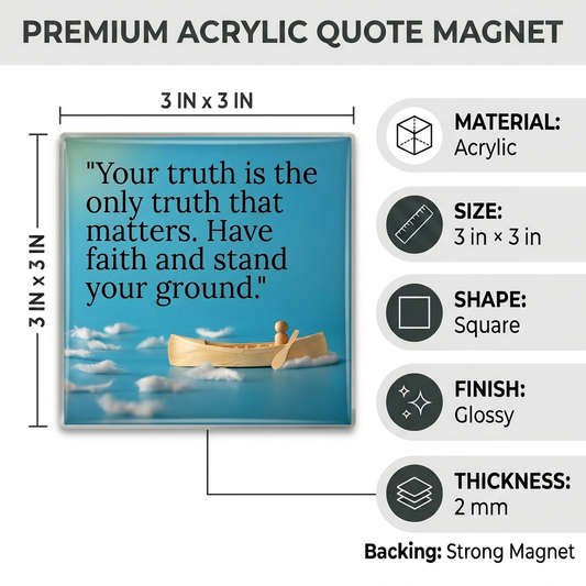 Picnuid Acrylic Picture Magnet | Style 0316m
