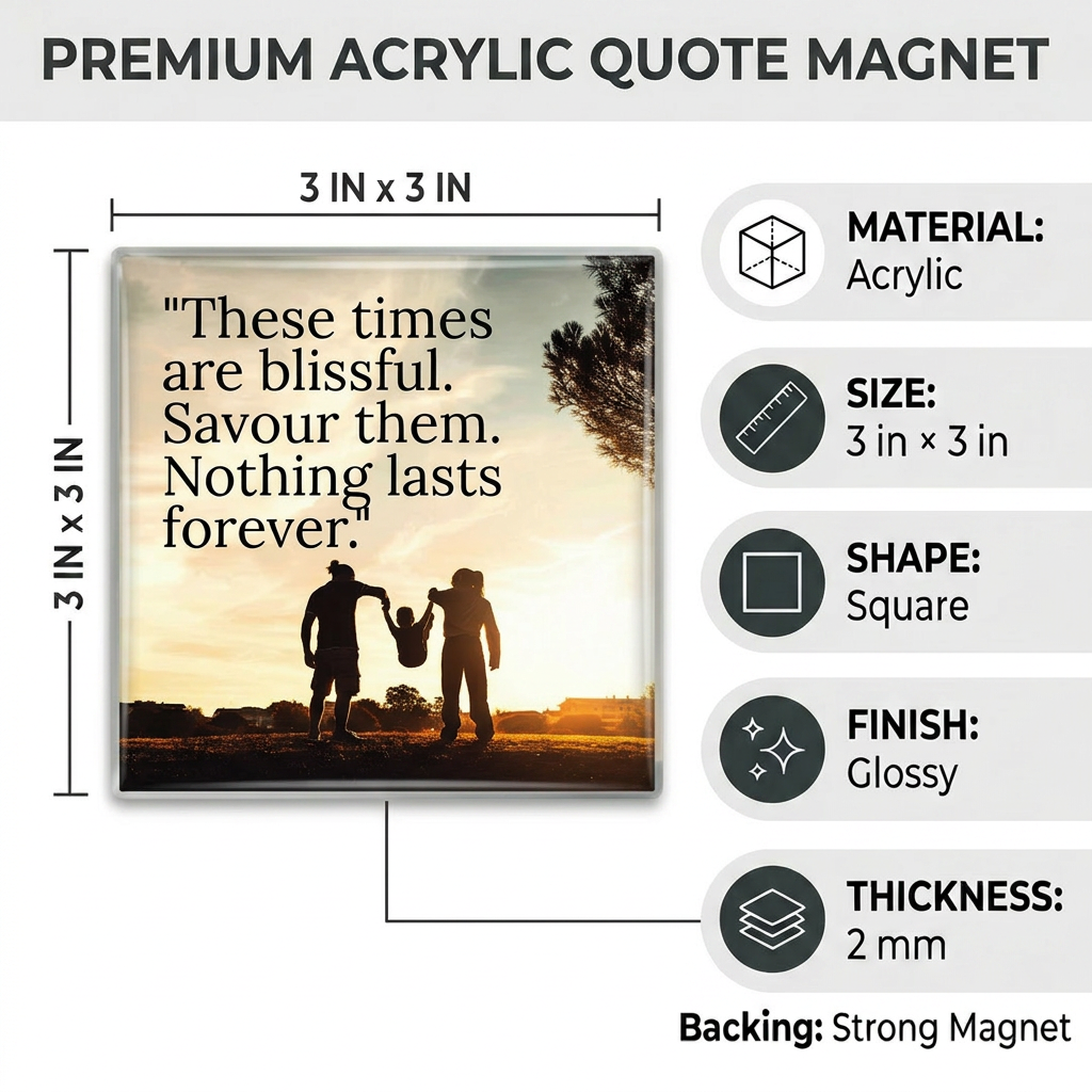 Picnuid Acrylic Picture Magnet | Style 0335m