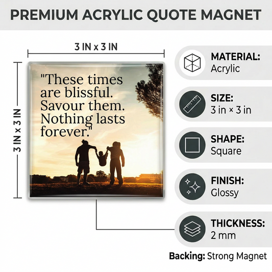 Picnuid Acrylic Picture Magnet | Style 0335m